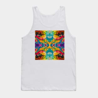 wave flipped tiled Tank Top
